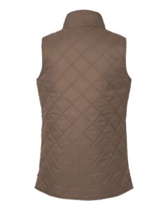 Weatherproof W207359 Women’s Vintage Diamond Quilted Vest – Driftwood (back)