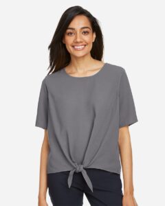 Devon & Jones DP617W Women’s Perfect Fit™ Tie Front Blouse