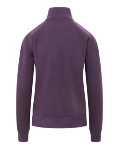 MV Sport W20189 Women’s Cloud Fleece Quarter-Zip Sweatshirt – Eggplant (back)