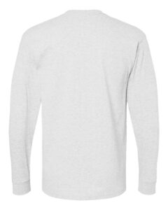 M&O 4820 Unisex Gold Soft Touch Long Sleeve T-Shirt – Ash (back)
