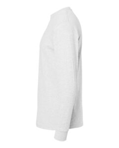 M&O 4820 Unisex Gold Soft Touch Long Sleeve T-Shirt – Ash (side)