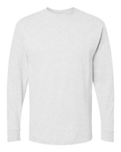 M&O 4820 Unisex Gold Soft Touch Long Sleeve T-Shirt – Ash