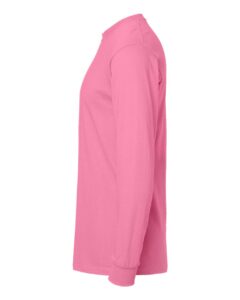 M&O 4820 Unisex Gold Soft Touch Long Sleeve T-Shirt – Azalea (side)