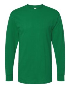 M&O 4820 Unisex Gold Soft Touch Long Sleeve T-Shirt – Fine Kelly Green