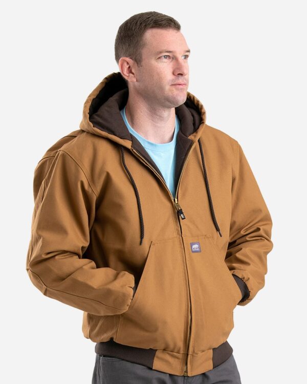 Berne Apparel Men’s Tall Highland Washed Cotton Duck Hooded Jacket