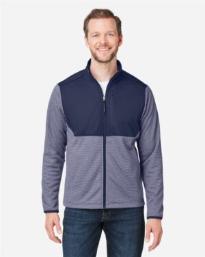 CORE365 CE74 Men’s Venture Heathered Stripe Hybrid Jacket