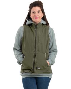 Berne Apparel WV15 Women’s Sherpa-Lined Softstone Duck Vest
