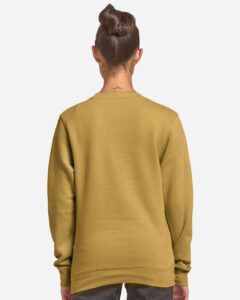 Lane Seven LS14004 Unisex Premium Crewneck Sweatshirt – Antique Gold (on model back)