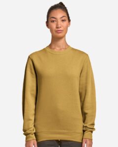 Lane Seven LS14004 Unisex Premium Crewneck Sweatshirt – Antique Gold (on model)