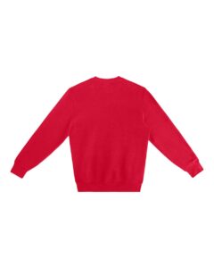 Lane Seven LS14004 Unisex Premium Crewneck Sweatshirt – Cardinal (back)