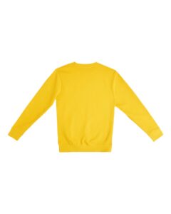 Lane Seven LS14004 Unisex Premium Crewneck Sweatshirt – Lemon (back)