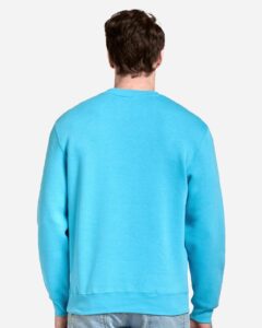 Lane Seven LS14004 Unisex Premium Crewneck Sweatshirt – Ocean Blue (on model back)