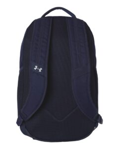 Under Armour 1384672 Hustle Backpack 6.0 – Midnight Navy/ Metallic Silver (back)
