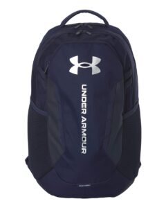 Under Armour 1384672 Hustle Backpack 6.0 – Midnight Navy/ Metallic Silver