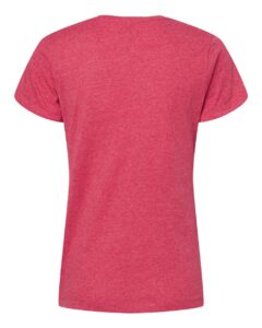 M&O 4810 Women’s Gold Soft Touch T-Shirt – Heather Pink (back)