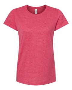 M&O 4810 Women’s Gold Soft Touch T-Shirt – Heather Pink