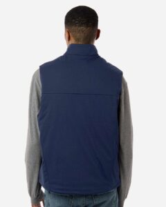 CORE365 CE716 Unisex Techno Lite Flat-Fill Insulated Vest – Classic Navy (on model back)