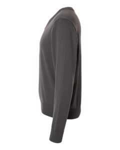 Devon & Jones DG445 Men’s New Classics V-Neck Sweater – Graphite (side)