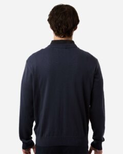 Devon & Jones DG445 Men’s New Classics V-Neck Sweater – Navy (on model back)