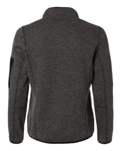 North End NE730W Women’s Jasper Full-Zip Fleece Jacket – Black/ Grey (back)