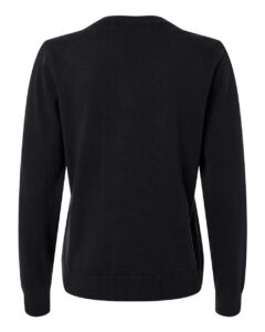 Devon & Jones DG445W Women’s New Classics V-Neck Sweater – Black (back)