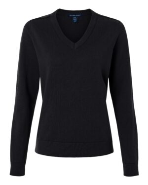 Devon & Jones DG445W Women’s New Classics V-Neck Sweater – Black