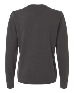 Devon & Jones DG445W Women’s New Classics V-Neck Sweater – Graphite (back)