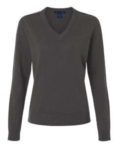 Devon & Jones DG445W Women’s New Classics V-Neck Sweater – Graphite