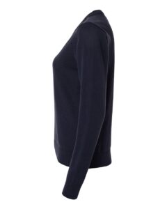 Devon & Jones DG445W Women’s New Classics V-Neck Sweater – Navy (side)