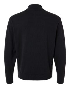 Devon & Jones DG446 Men’s New Classics Quarter-Zip Sweater – Black (back)