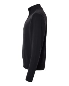 Devon & Jones DG446 Men’s New Classics Quarter-Zip Sweater – Black (side)