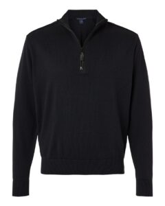 Devon & Jones DG446 Men’s New Classics Quarter-Zip Sweater – Black
