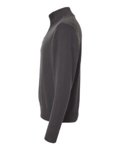 Devon & Jones DG446 Men’s New Classics Quarter-Zip Sweater – Graphite (side)