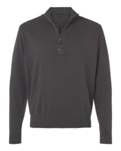 Devon & Jones DG446 Men’s New Classics Quarter-Zip Sweater – Graphite