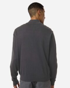 Devon & Jones DG446 Men’s New Classics Quarter-Zip Sweater – Graphite (on model back)