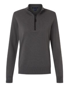 Devon & Jones DG446W Women’s New Classics Quarter-Zip Sweater – Graphite
