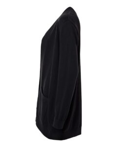 Devon & Jones DG447W Women’s New Classics Open Cardigan Sweater – Black (side)