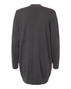 Devon & Jones DG447W Women’s New Classics Open Cardigan Sweater – Graphite (back)
