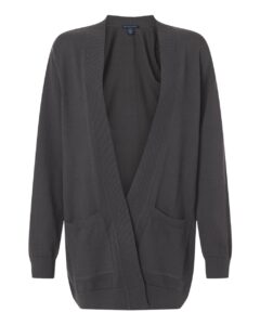 Devon & Jones DG447W Women’s New Classics Open Cardigan Sweater – Graphite