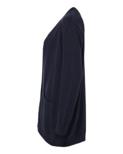 Devon & Jones DG447W Women’s New Classics Open Cardigan Sweater – Navy (side)