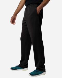 Team 365 TT805 Unisex Squad Tech Fleece Pants – Black (on model side)