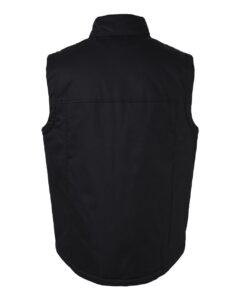 Harriton M723 Unisex ClimaBloc® Station Vest – Black (back)