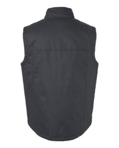 Harriton M723 Unisex ClimaBloc® Station Vest – Dark Charcoal (back)
