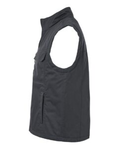 Harriton M723 Unisex ClimaBloc® Station Vest – Dark Charcoal (side)
