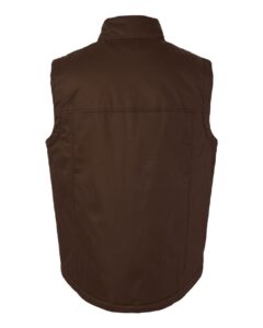 Harriton M723 Unisex ClimaBloc® Station Vest – Dark Mocha (back)