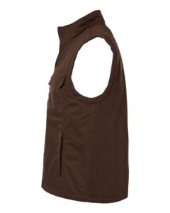 Harriton M723 Unisex ClimaBloc® Station Vest – Dark Mocha (side)