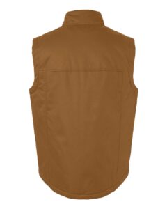 Harriton M723 Unisex ClimaBloc® Station Vest – Duck Brown (back)