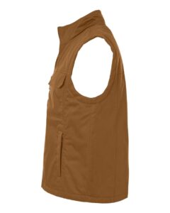 Harriton M723 Unisex ClimaBloc® Station Vest – Duck Brown (side)