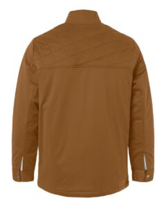 Harriton M781 Men’s Guardian Insulated Utility Jacket – Duck Brown (back)
