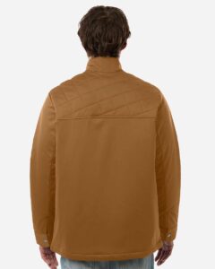 Harriton M781 Men’s Guardian Insulated Utility Jacket – Duck Brown (on model back)
